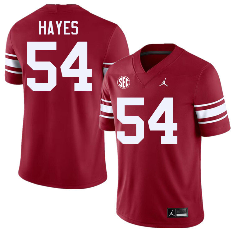 Oklahoma Sooners #54 Marquis Hayes College Football Jerseys,Uniforms-Throwback